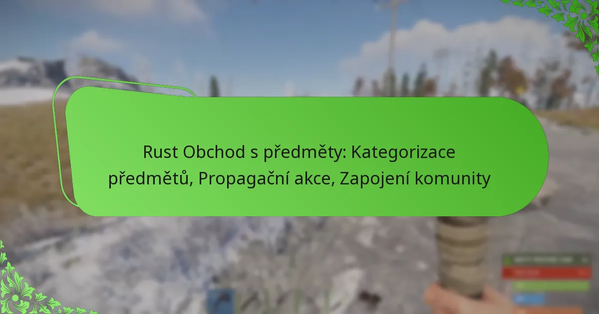 Rust Obchod s předměty: Kategorizace předmětů, Propagační akce, Zapojení komunity