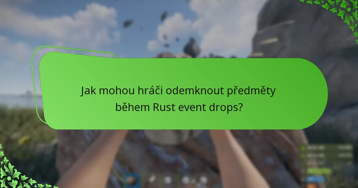 Jaké charitativní kampaně jsou spojeny s Rust event drops?