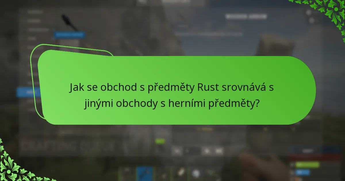 Jaké jsou ohlasy hráčů na předměty v obchodě s předměty Rust?