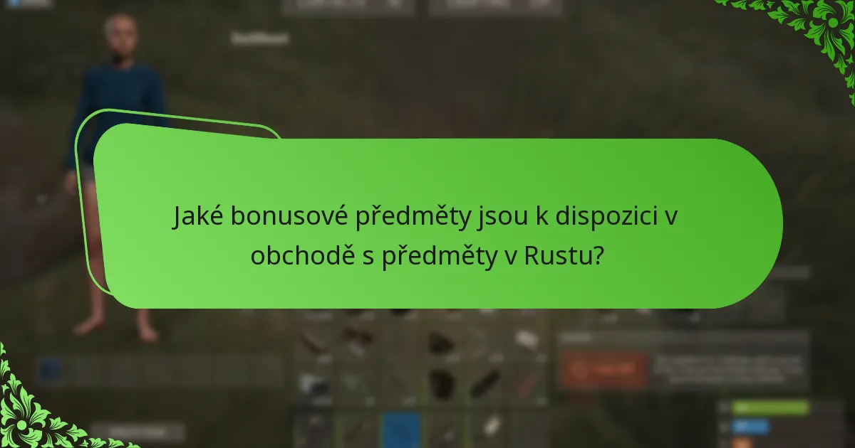Kdy dochází k rotacím předmětů v obchodě s předměty v Rustu?