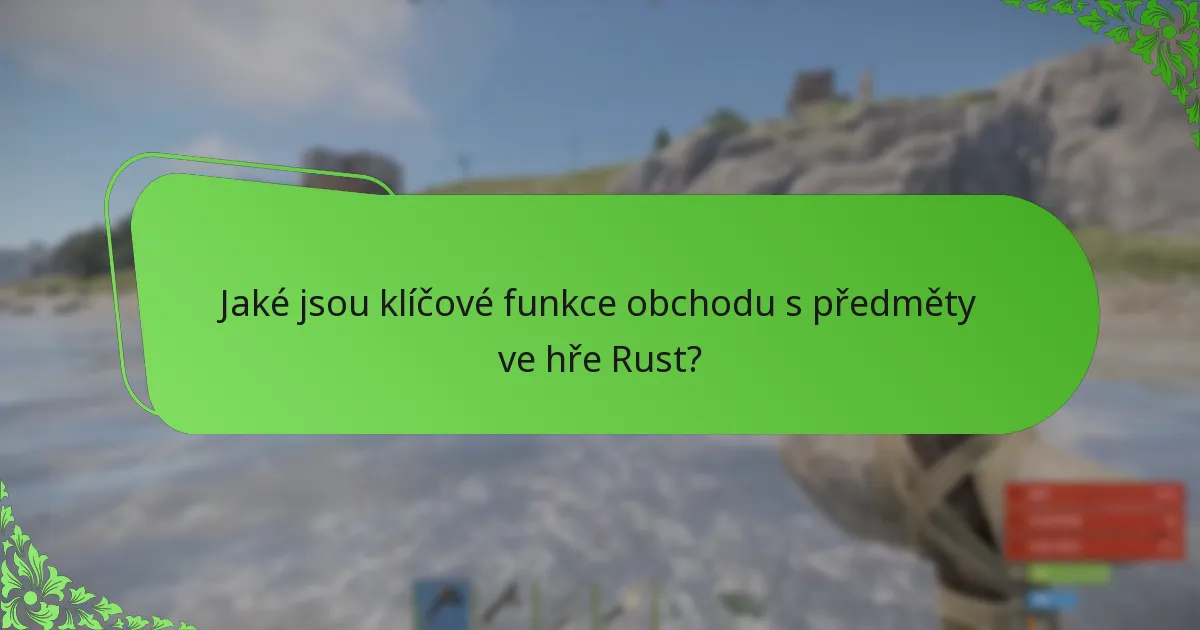 Jaká je cenová struktura předmětů v obchodě s předměty ve hře Rust?